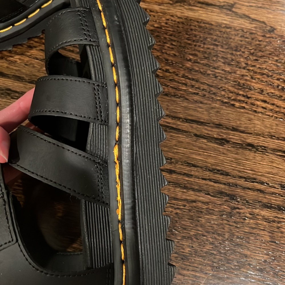 Dr Martens Blaire stewpot sandal in black 6 - Picture 15 of 16